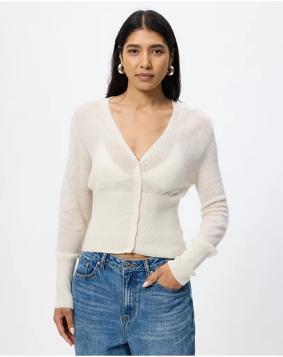 Cotton On - Feather Button Cardigan