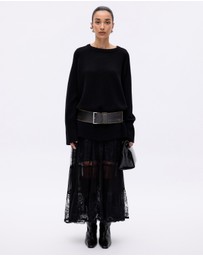 Minima Esenciales - Emi Oversized Wool Cashmere Blend Knit