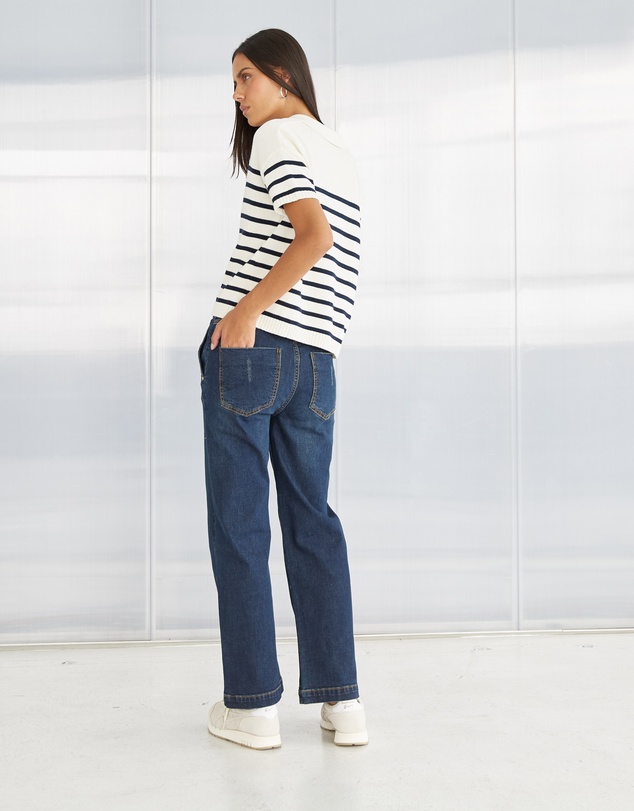DRICOPER DENIM - Darra Cotton Polo Sweater