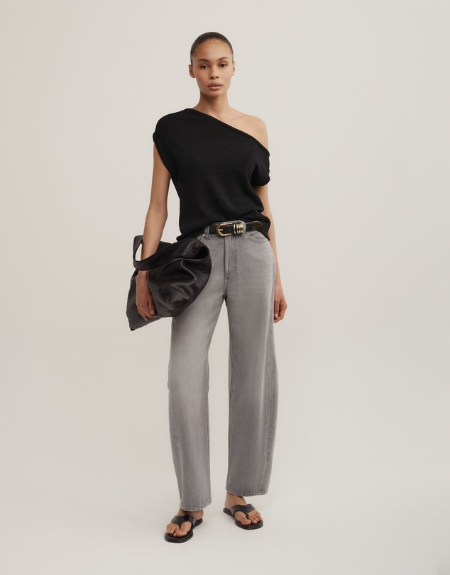 Witchery - Asymmetric Short Sleeve Slouch Knit