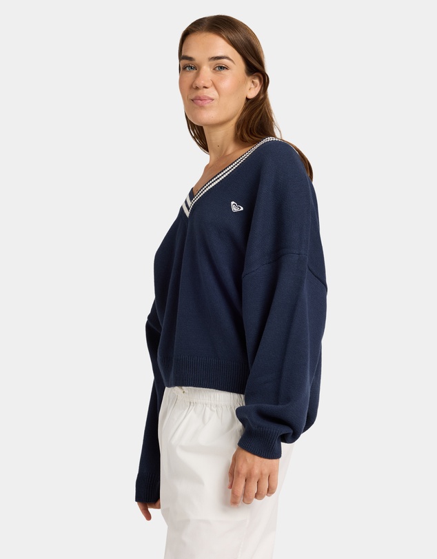 Roxy - Womens Surf School V Neck Jumper