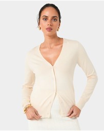 Forcast - Nicolette V-Neck Knit Cardigan