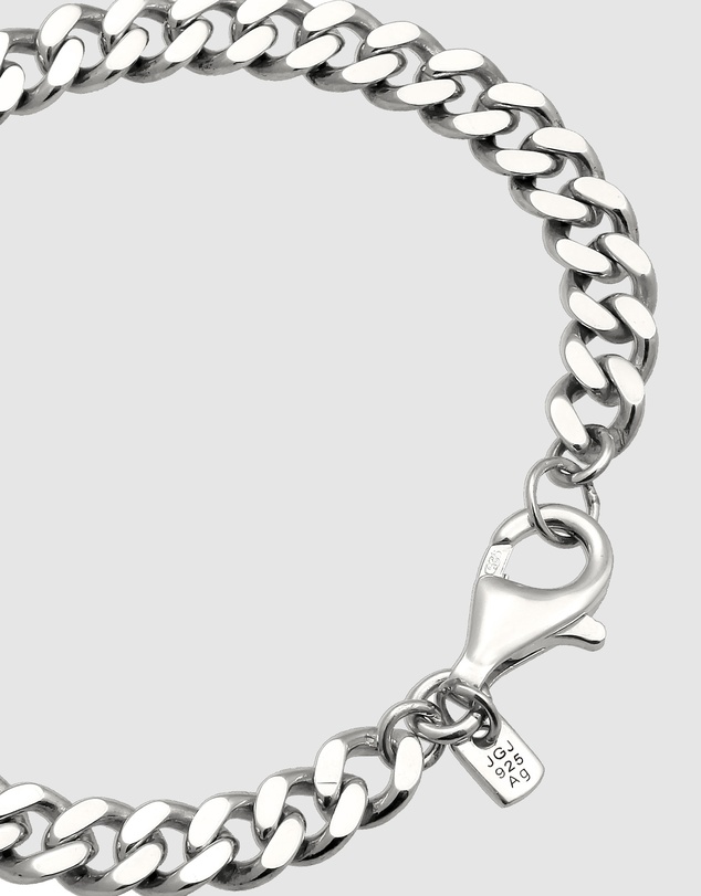 Kuzzoi - ICONIC EXCLUSIVE - Polished Curb Chain Bracelet in 925 Silver