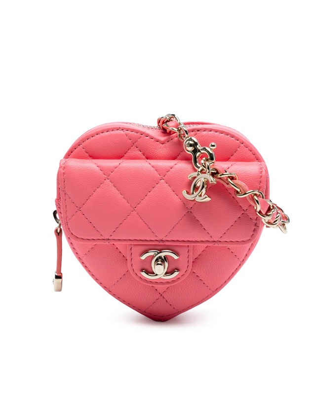 Pre-Loved by Azura Reborn - Pre-Loved Mini Lambskin CC in Love Heart Crossbody