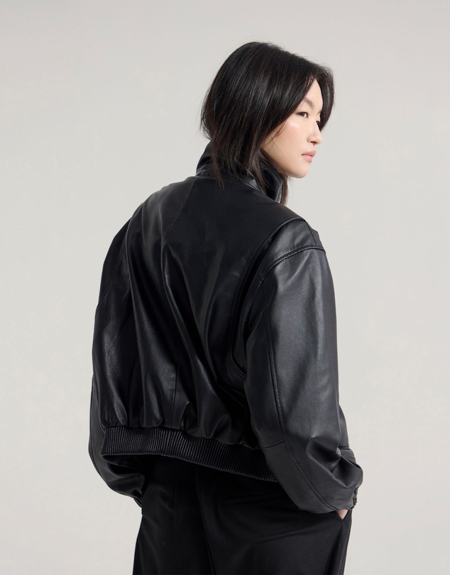 Oxford - Rosie Leather Bomber Jacket