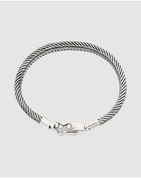 Kuzzoi - ICONIC EXCLUSIVE - Bracelet Male Kingchain 925 Sterling Silver Oxidized