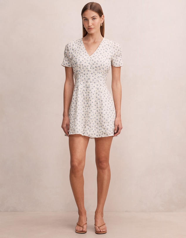 Forever New - Saffia Pintuck Linen Mini Dress