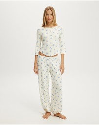 Cotton On Body - Dreamy Soft Pointelle 3/4 Long Sleeve Top