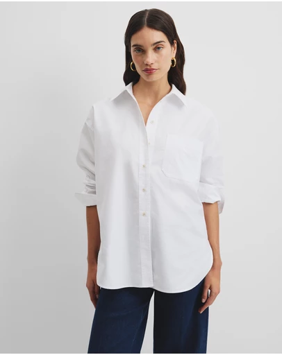 Country Road - Oversized Australian Cotton Oxford Shirt