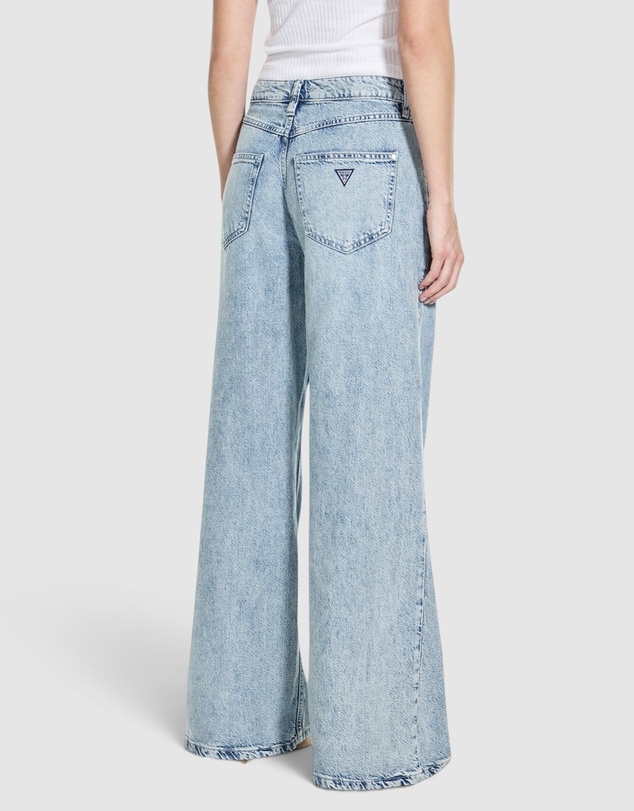 GUESS - Mid-Rise Bellflower Wide Leg Jeans