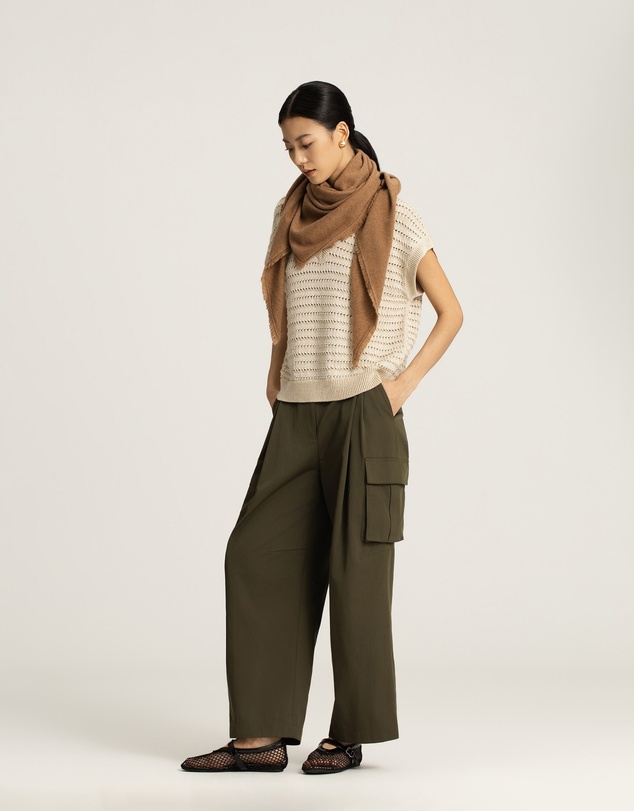 IDA+S - Langham Wool Cashmere Short Scarf