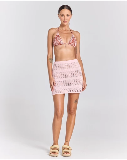 Poolside Paradiso - Maya Knit Bella Skirt - Pink