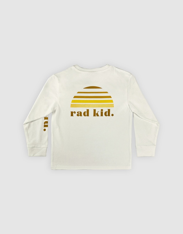 Banabae - Rad Kid Tonal Long Sleeve Tee - White
