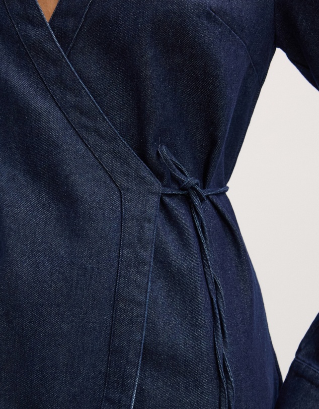The Fated - Twila Chambray Midi Dress