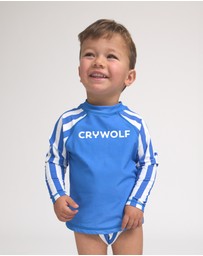 Crywolf - BABY RASH VEST Deep Sea Stripe