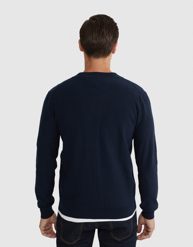 Oxford - Ryan Cotton Blend Knit Zip Top