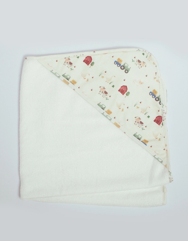 Little Stuff - Farm Friends Hooded Towel