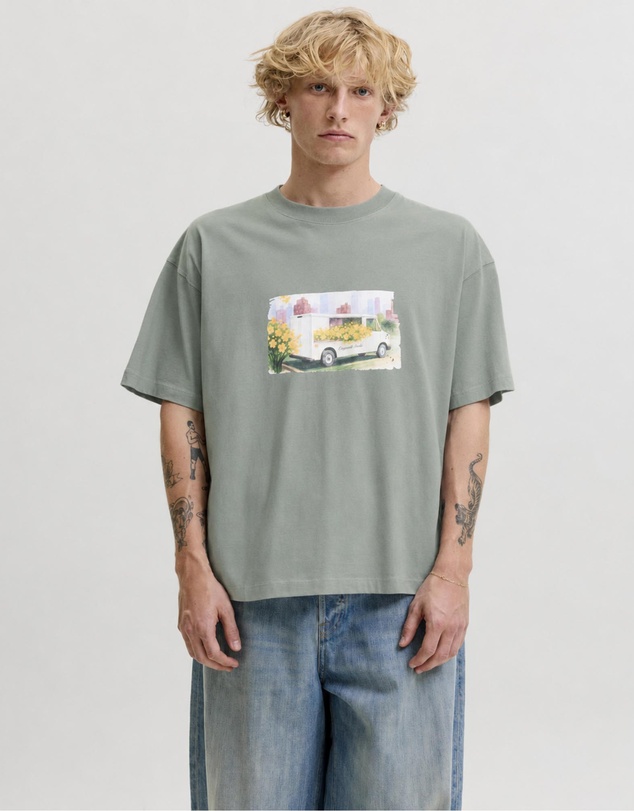 Jack & Jones - JOR Nørrebro SS Crew Neck Watercolour Tee