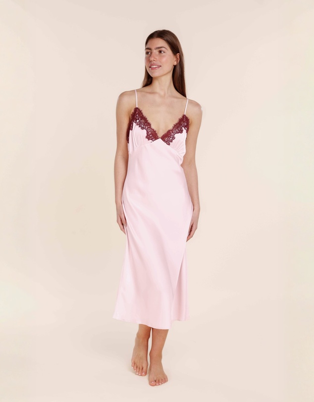 Gingerlilly - Magnolia Silky Satin Long Gown