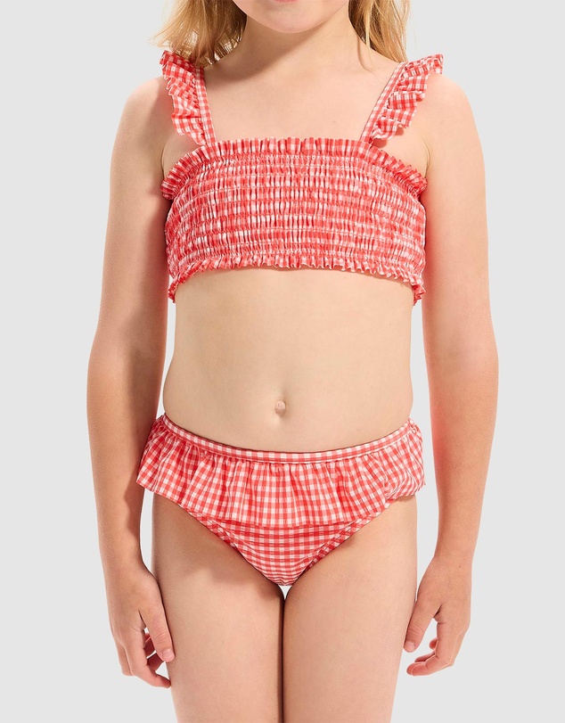 Seafolly - Gingham Shirred Bikini - Kids