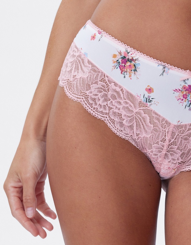Bras N Things - Faith Brazilian Knicker - Print Floral