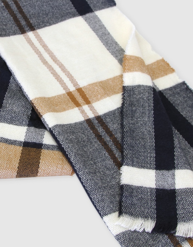 Belle & Bloom - Staten Island Plaid Scarf - Navy