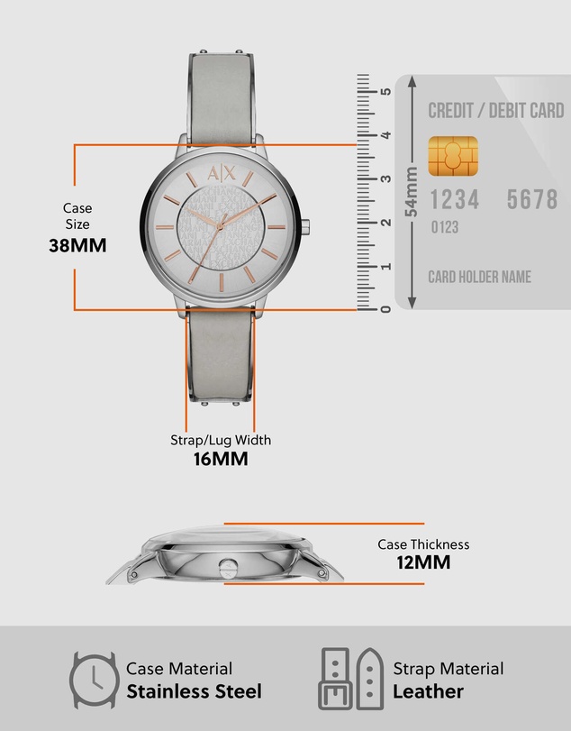 Armani Exchange - Gray Analogue Watch