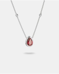 THOMAS SABO - THOMAS SABO Necklace with Red Teardrop Stone Silver