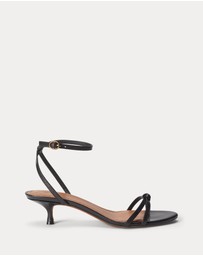Polo Ralph Lauren - Leather Kitten-Heel Sandals - Women's