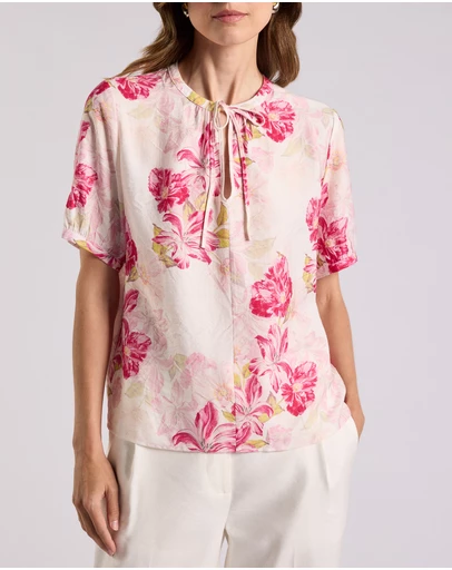 David Lawrence - Argon Linen Blend Blouse
