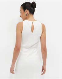 Calli - Cupro Crew Neck Dress
