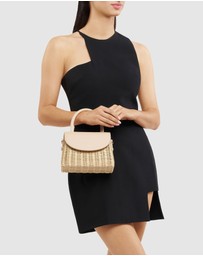 Olga Berg - Elle Wicker Top Handle