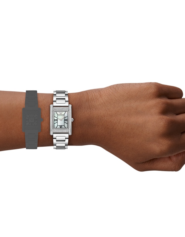 Emporio Armani - Silver Tone Analogue Watch