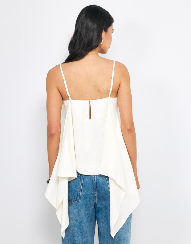 AERE - Gio Drape Hem Top