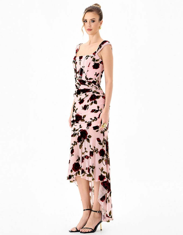 Bariano - Riveer Hi Lo Floral Midi