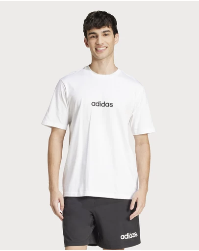 adidas Sportswear - Essentials Linear Single Jersey Tee Mens