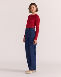 Staple the Label - Lennox Wide Leg Jeans