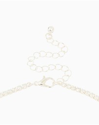 Lovisa - Silver Cubic Zirconia Tennis Necklace, Bracelet & Earrings Set