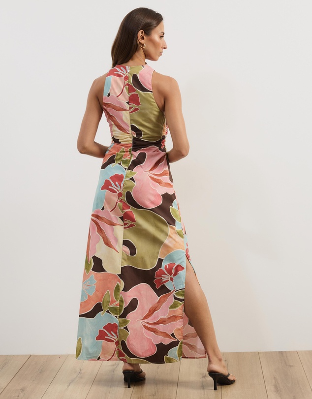 Atmos&Here - Gerogie Cotton Poplin Midi Dress