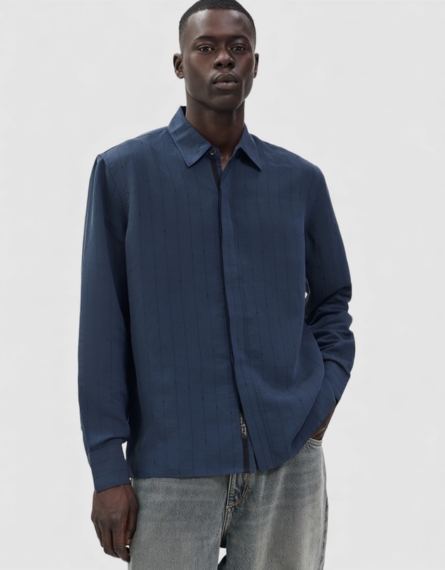 rag & bone - Dalton Jacquard Long Sleeve Shirt