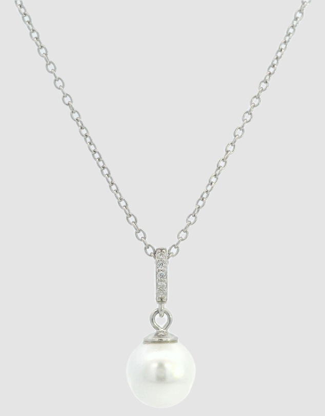 Georgini - Georgini Adagio Effortless Glow Pearl Pendant Silver