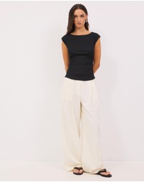 Calli - Hazel Assymetric Jersey Top
