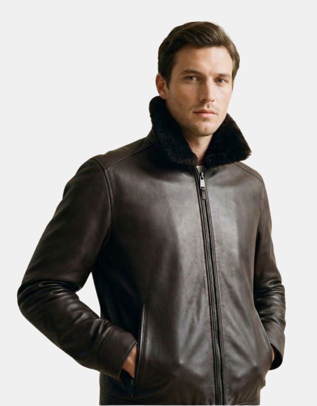 Henry Bucks - McKinnon Giancarlo Giannini Leather Shearling Jacket
