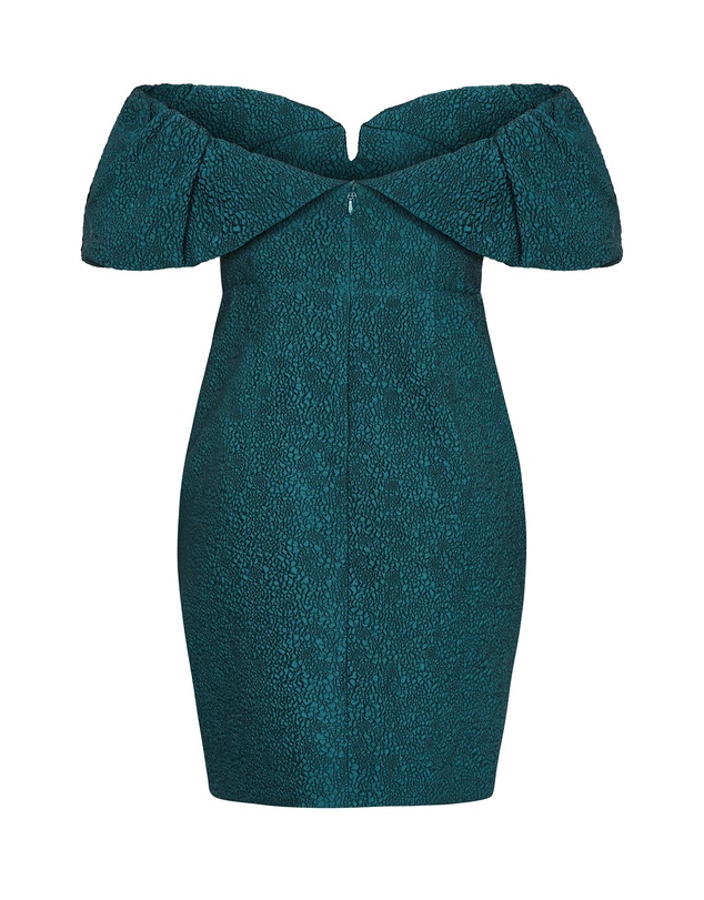City Chic - Jez Puff Sleeve Mini Dress
