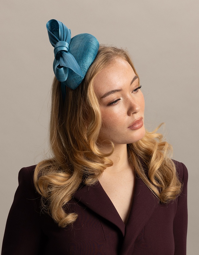 Morgan & Taylor - Rosie Fascinator in Teal Green