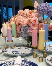 XRJ Celebrations - Pillar Pastel Yellow Candle