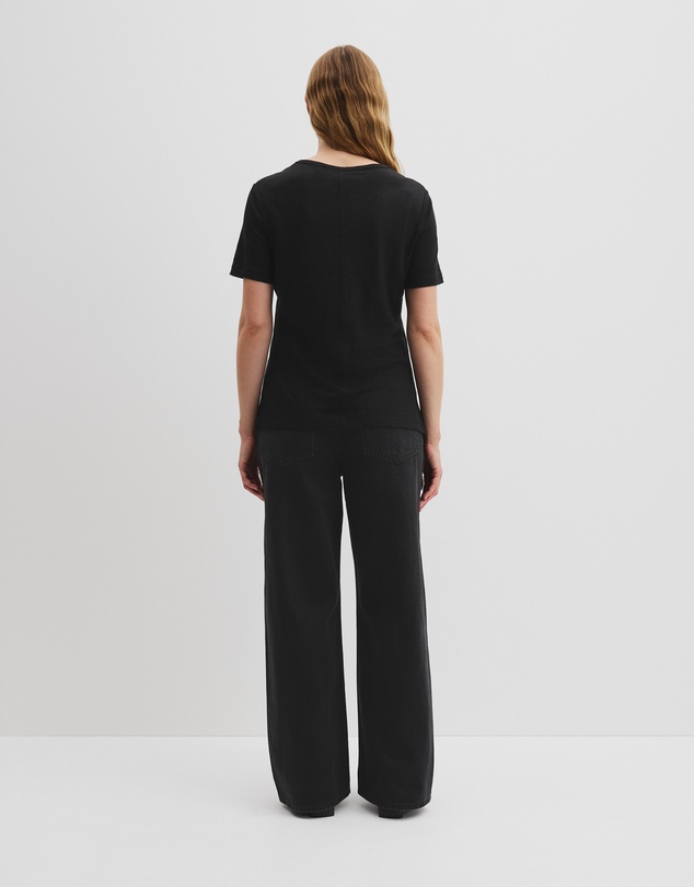 Country Road - Linen Scoop Neck T-shirt