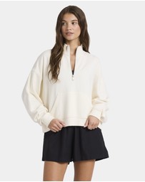 Roxy - Womens Movin Up Half Zip Fleece Jumper