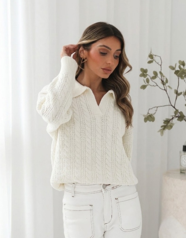 Esther & Co - Oriah Knit - Cream