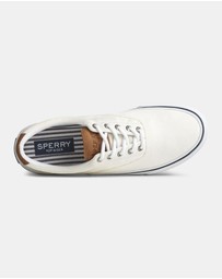 Sperry - Striper II Canvas Medium White- Men's
